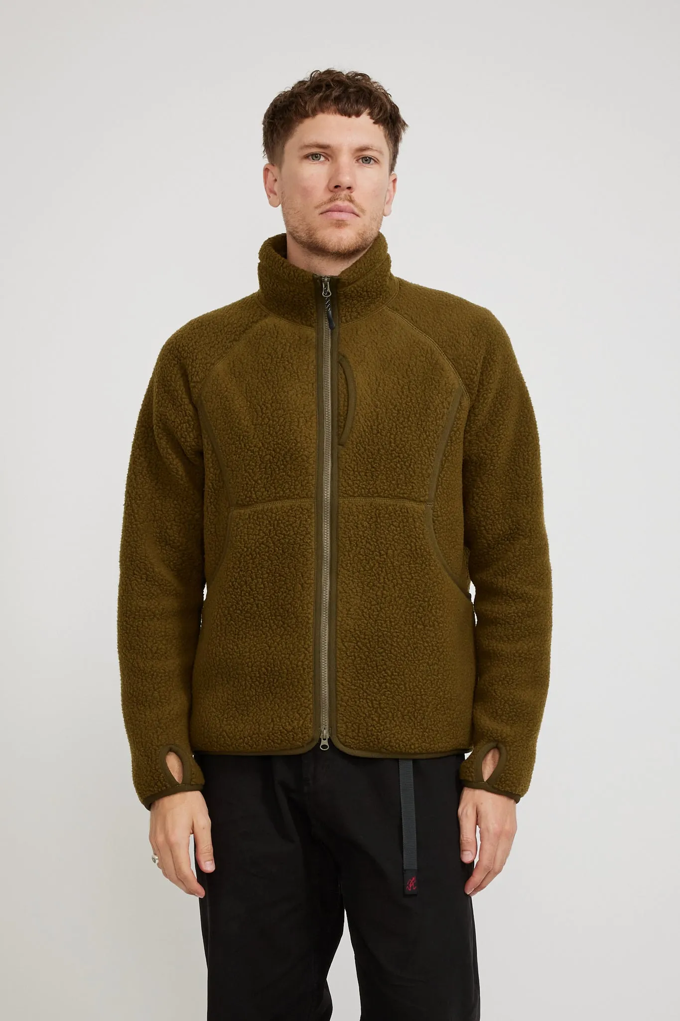 Thermal Boa Fleece Jacket Olive