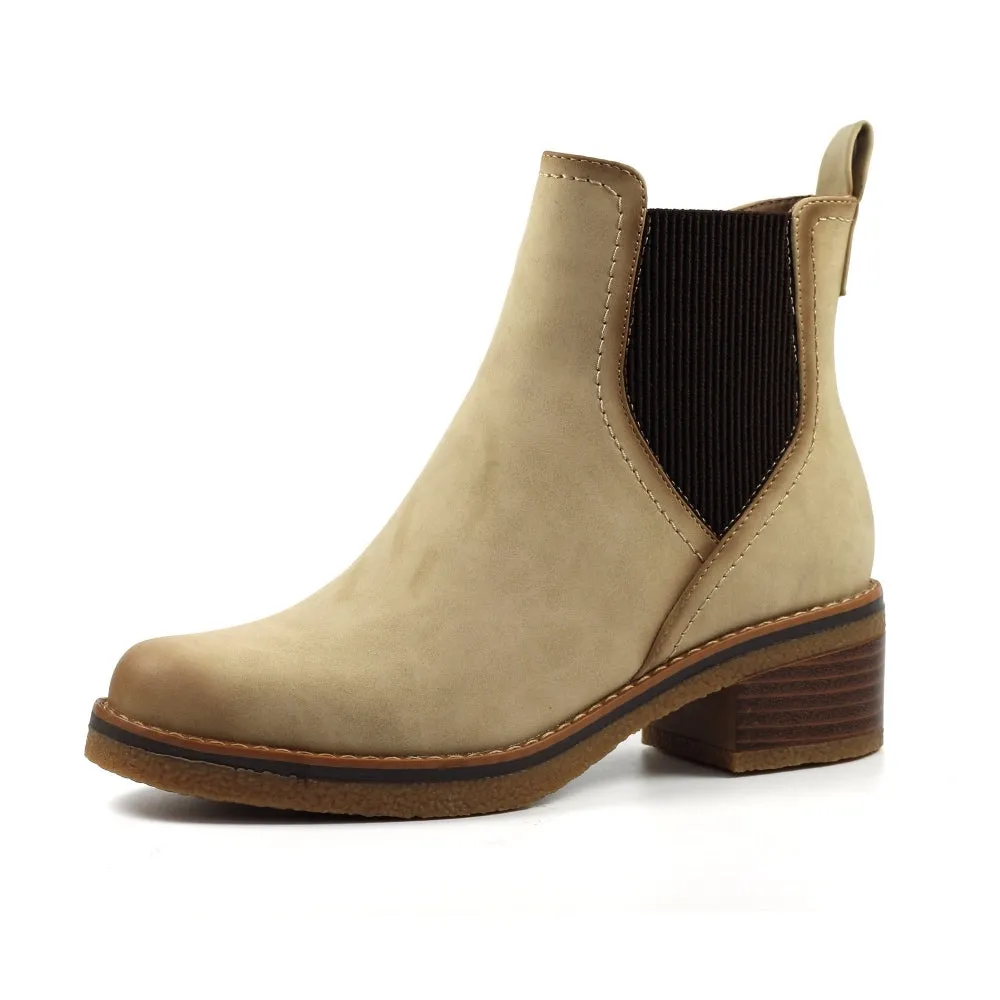 Tonia Beige Ankle Boot-Code: GLC002BG-54.99