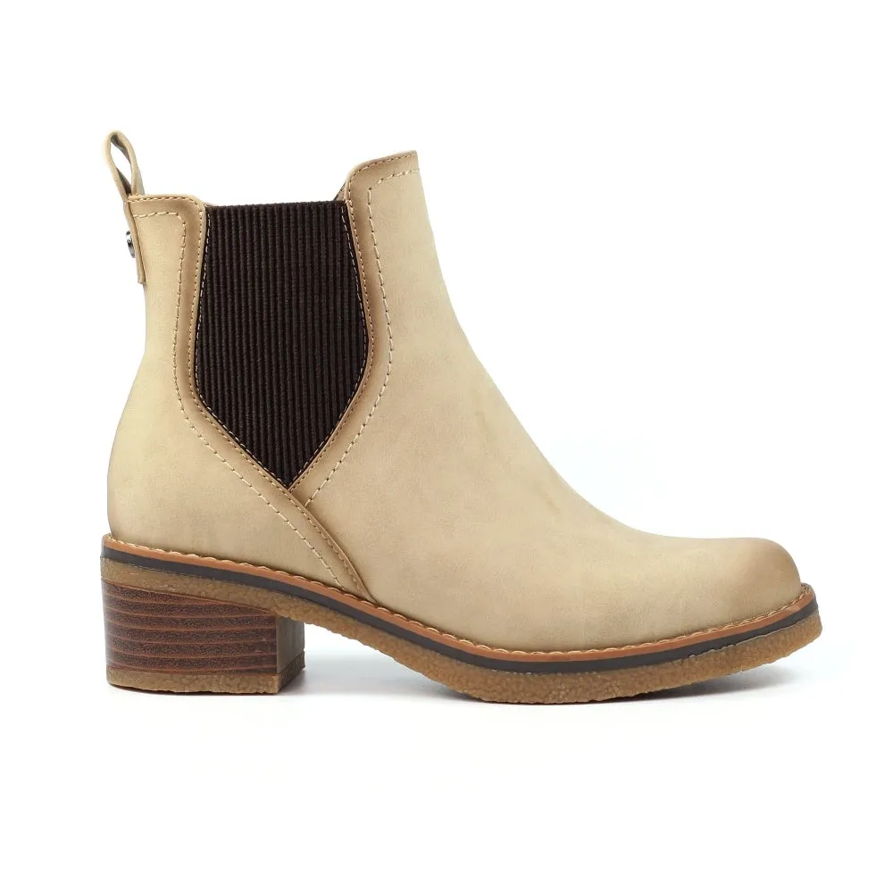 Tonia Beige Ankle Boot-Code: GLC002BG-54.99