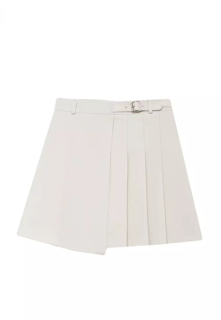 Twenty Eight Shoes VANSA Solid Color High Waist Pleated Skirt VCW-Sk1234