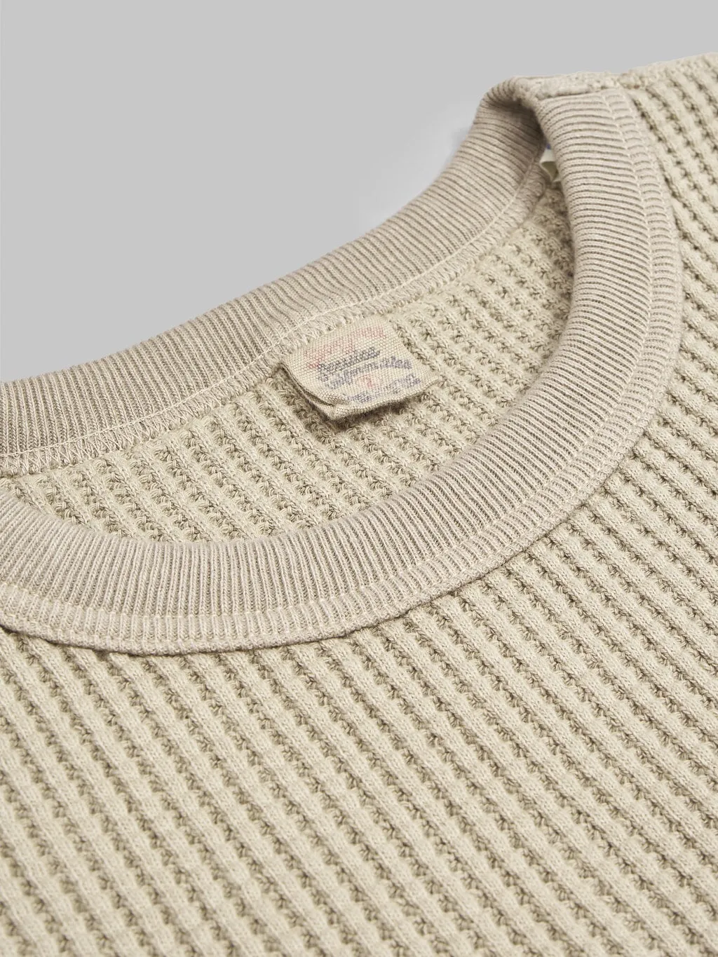 UES Thermal Big Waffle T-Shirt Beige