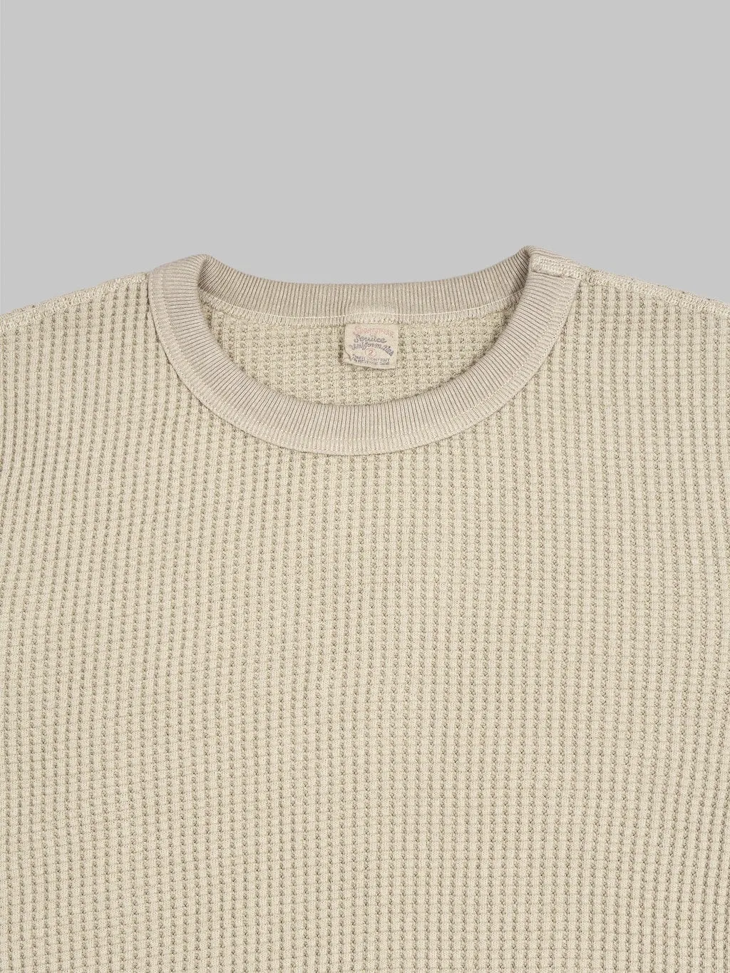 UES Thermal Big Waffle T-Shirt Beige