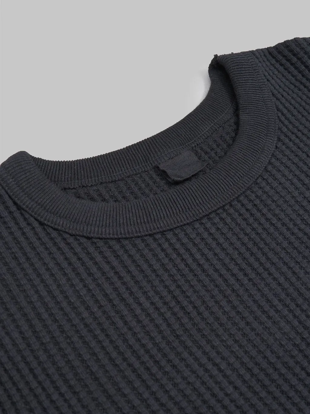 UES Thermal Big Waffle T-Shirt Black