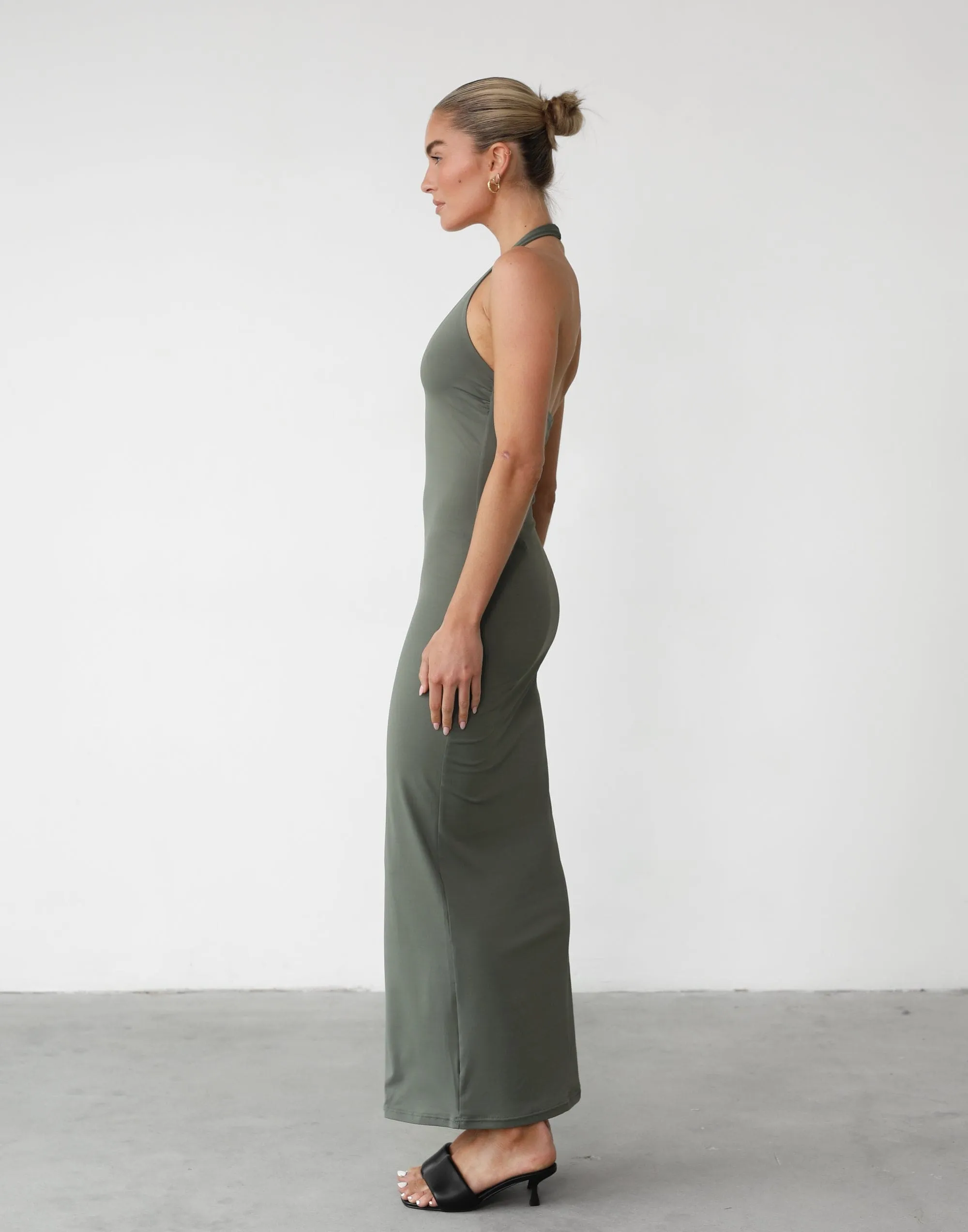 Veena Maxi Dress (Khaki)