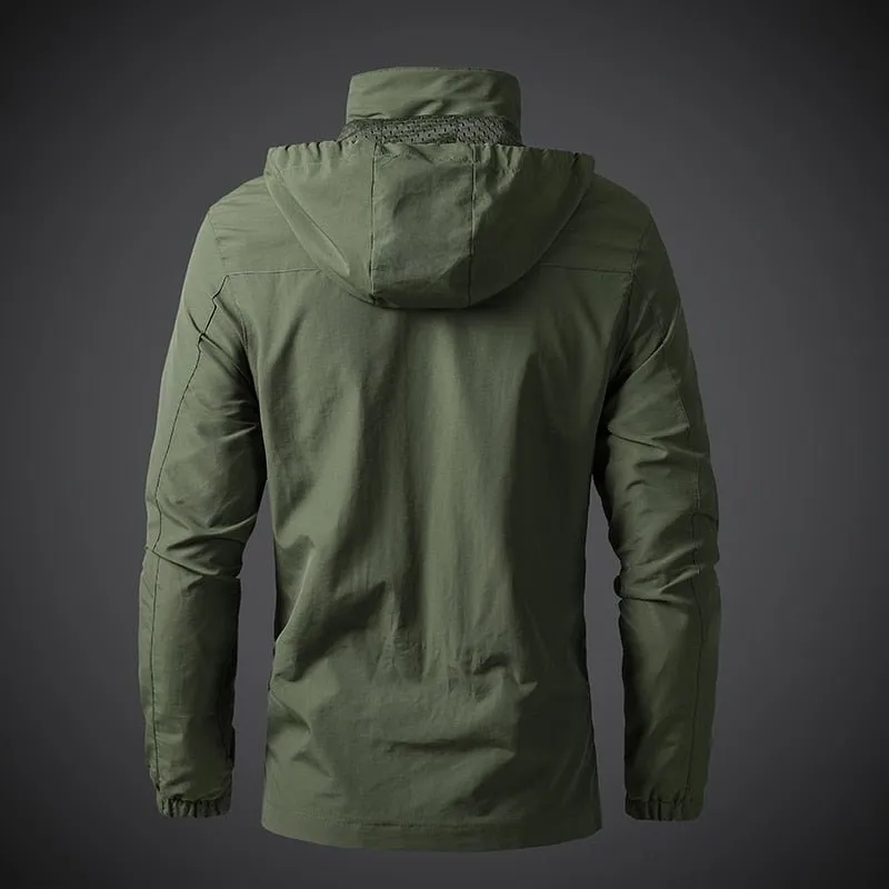 Veste de randonnée / trekking imperméable et respirante à capuche amovible LNGXO – Outdoor