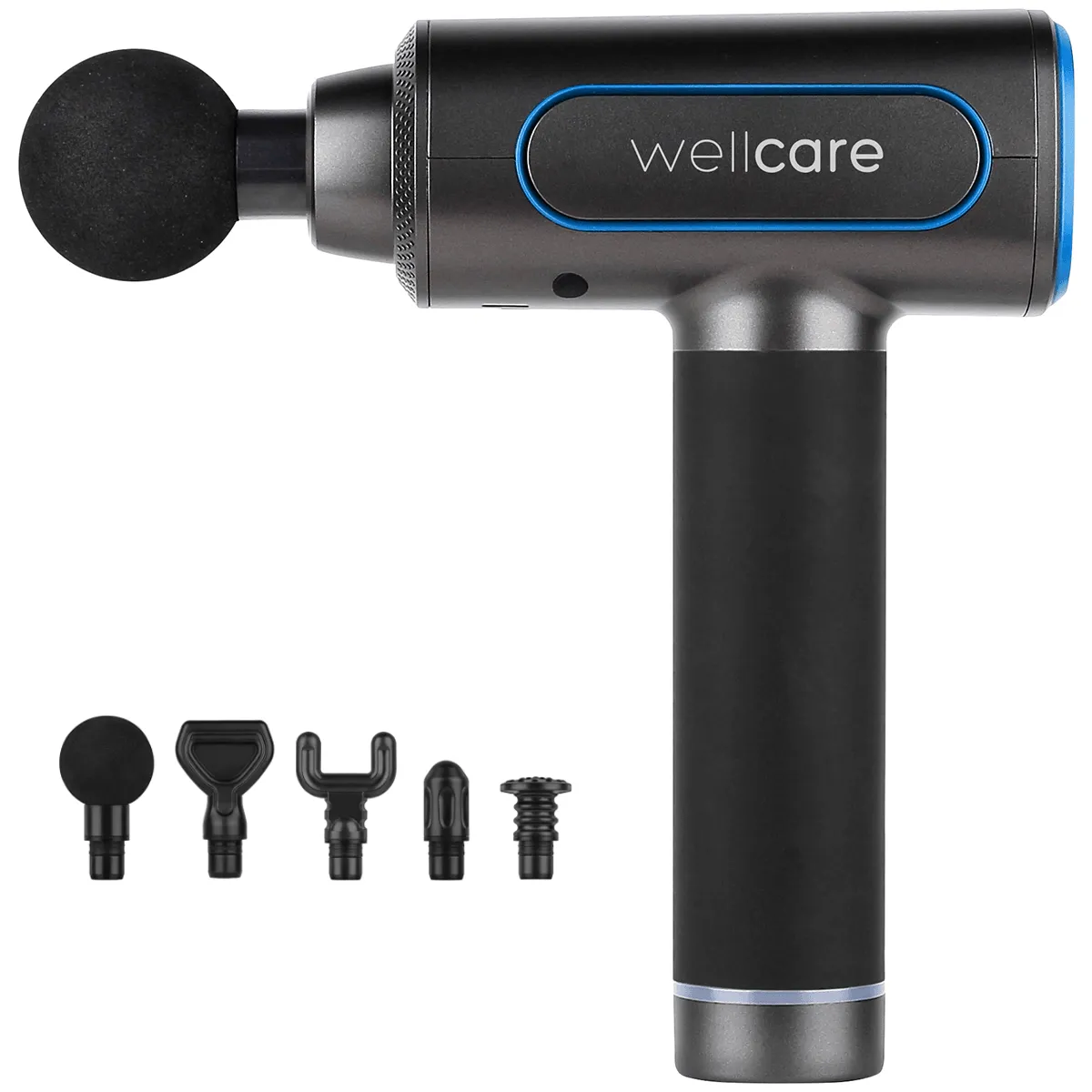 Wellcare Percussion Muscle Pro Massage Gun Portable Black