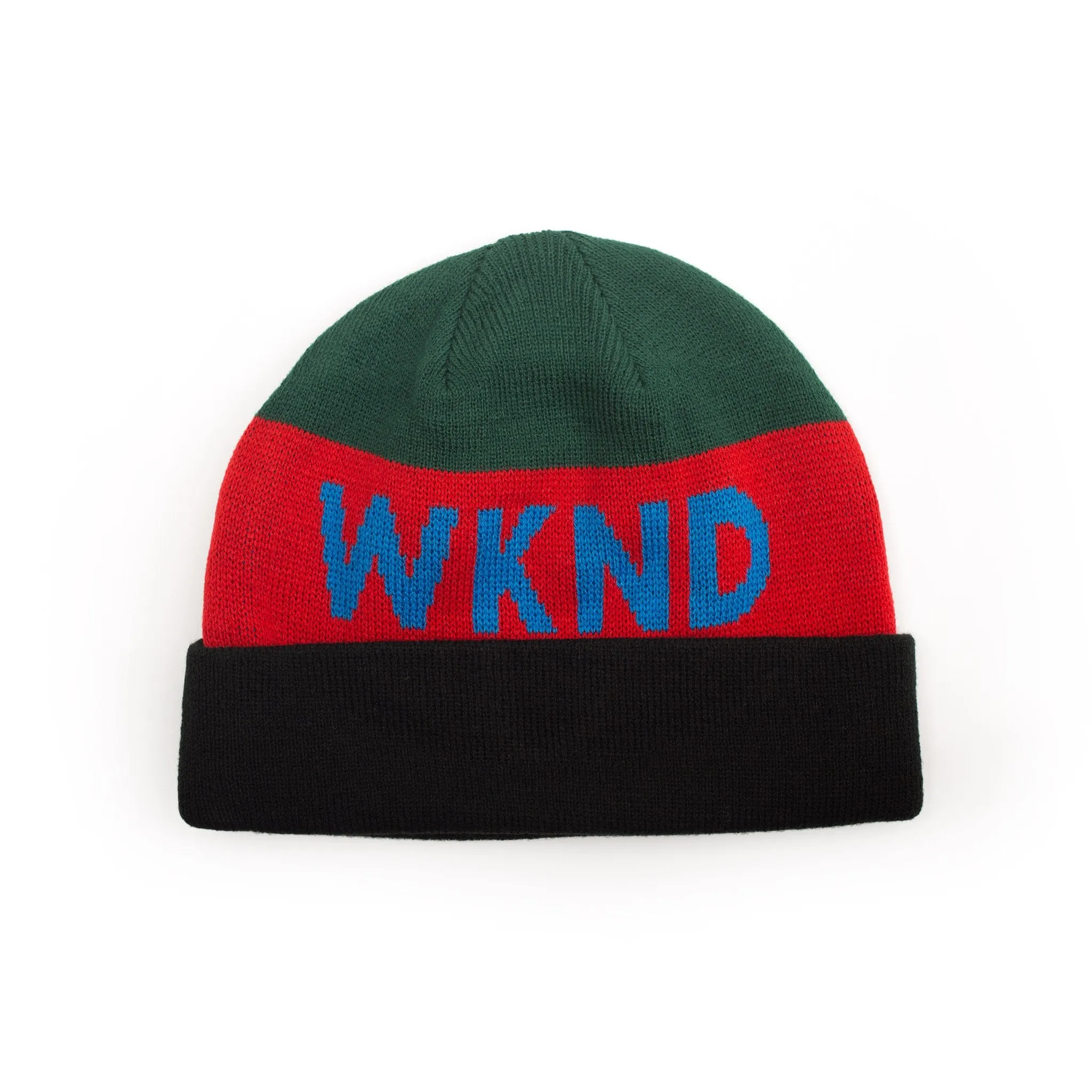 WKND COLLISION WATCHCAP BEANIE // GREEN