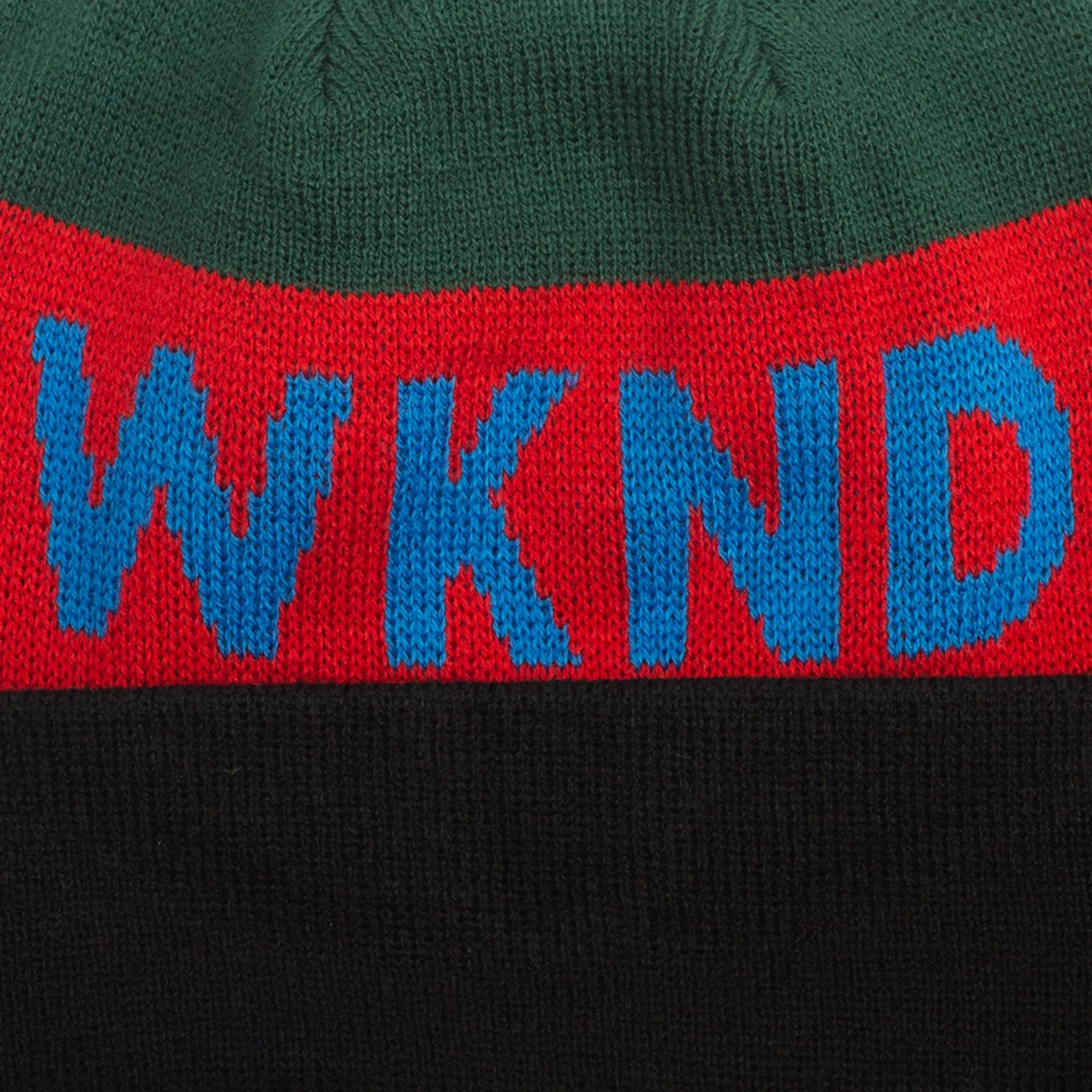 WKND COLLISION WATCHCAP BEANIE // GREEN