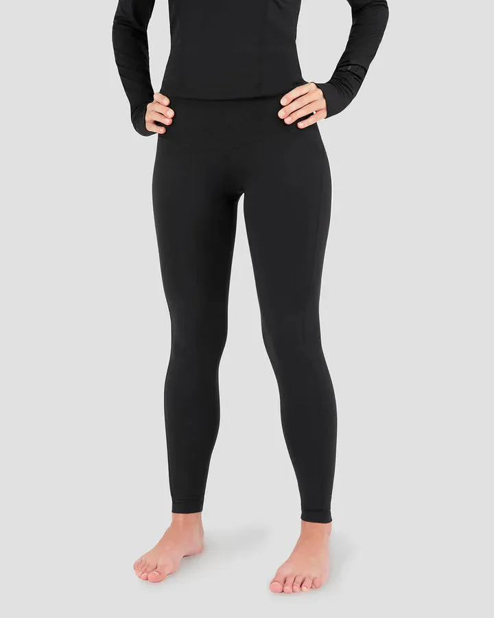 WOMEN'S CLOUD NINE MIDWEIGHT PERFORMANCE BASELAYER LEGGINGS SMALL BLACK