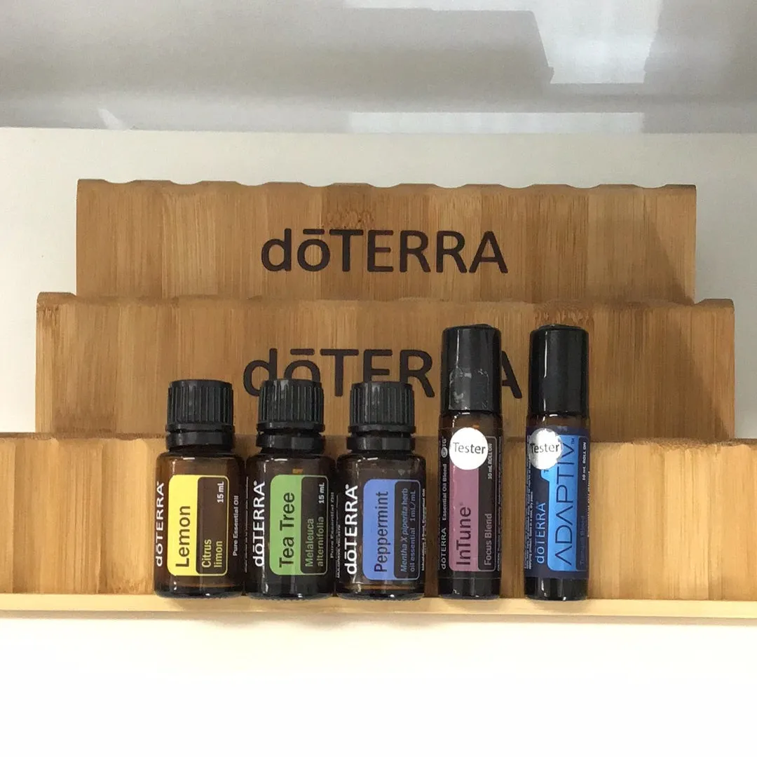 Wooden doTERRA stand.