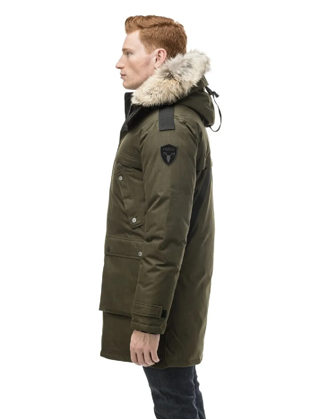 Yatesy Men's Long Parka Fatigue